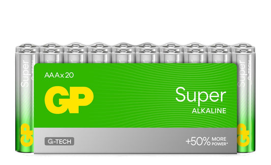 GP 151440 AAA Super Alkaline Batteries Pack of 20 – 1.5V LR03