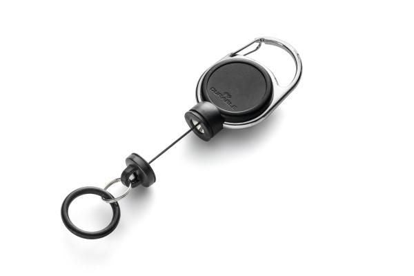 Durable 836901 Badge Holder – Retractable Reel with Disinfectant Bottle Clip, 60cm