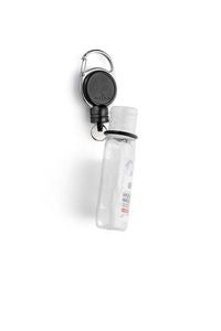 Durable 836901 Badge Holder – Retractable Reel with Disinfectant Bottle Clip, 60cm
