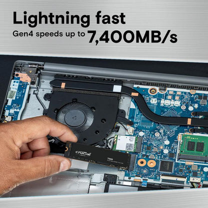 Crucial CT2000T500SSD8 2TB SSD – M.2 PCIe 4.0 NVMe, 7400MB/s, 2280