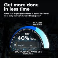 Crucial CT2000T500SSD8 2TB SSD – M.2 PCIe 4.0 NVMe, 7400MB/s, 2280