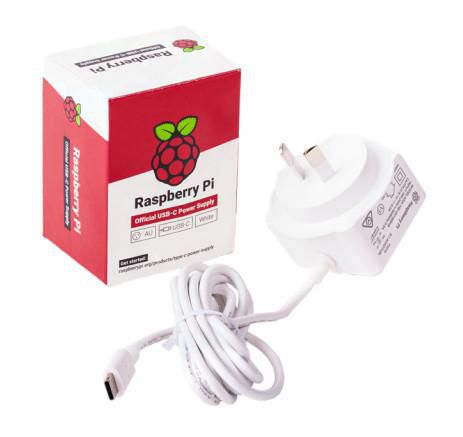 Raspberry Pi SC15241 15.3W USB-C Power Supply – 5.1V 3A White UK Plug