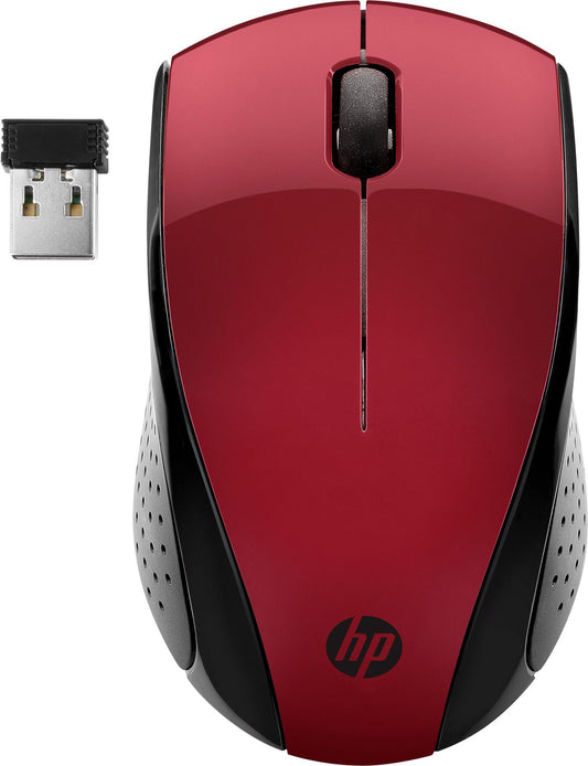 HP 7KX10AA#ABB Wireless Mouse 220 – Ambidextrous Optical 1600 DPI Red