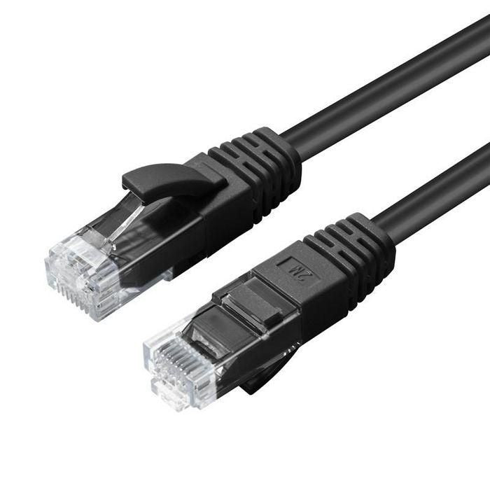 MicroConnect UTP5015S Network Cable – 1.5m Cat5e U/UTP Black 1000Mbps High-Speed