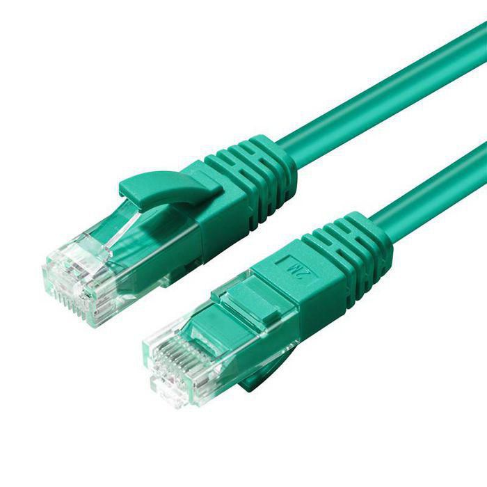 MicroConnect UTP503G 3m Cat5e U/UTP Network Cable – Green with Gold Plated RJ-45 Connectors