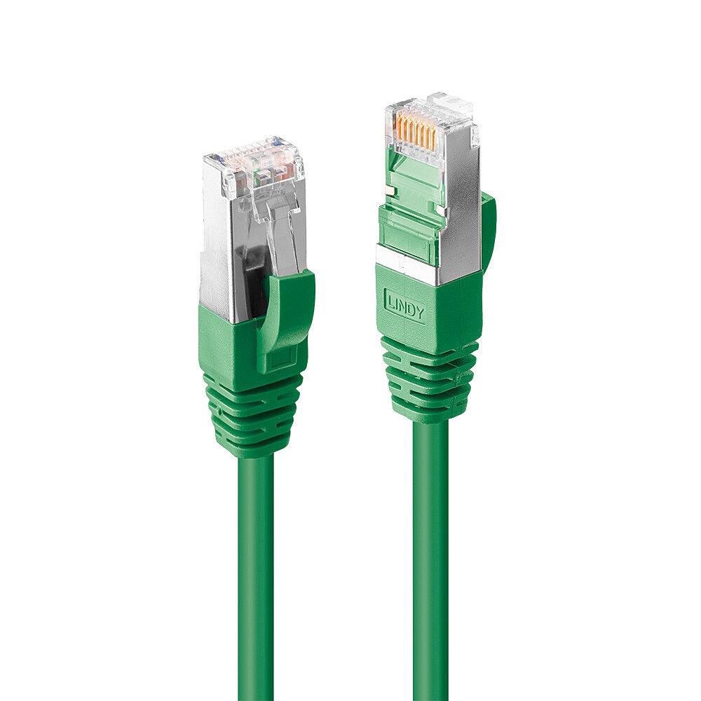 Lindy Cat6a S/FTP 0.5m Networking Cable – Green, RJ-45, LSZH, Gold Plated