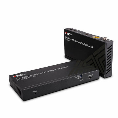 Lindy 39384 KVM Extender – 150m Cat.6 HDMI 4K60 USB 2.0 IR HDBaseT