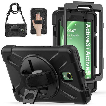 eSTUFF ES683614-BULK Rugged Tablet Case – Full Body, Black, Screen Protector
