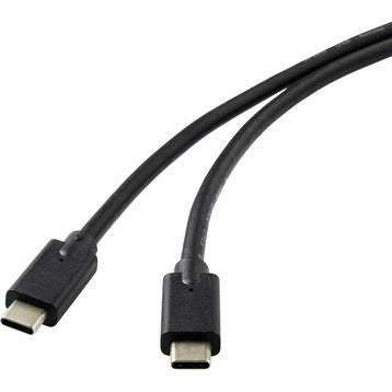 MicroConnect DOCKUSB3.2CC1 USB C Cable 1m 20 Gbit/s USB 3.2 Gen 2 Black