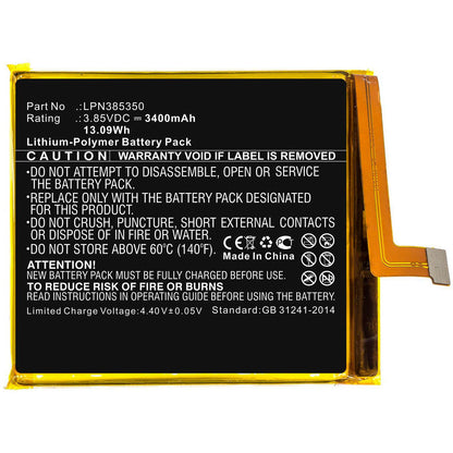 CoreParts MBXMP-BA436 Mobile Battery – 13.09Wh 3.85V 3400mAh Li-Ion