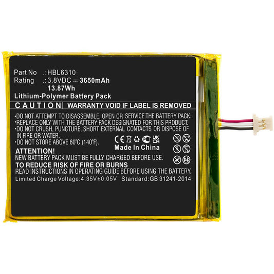 CoreParts MBXPOS-BA0506 Battery – 3.8V 3650mAh Li-Polymer Black