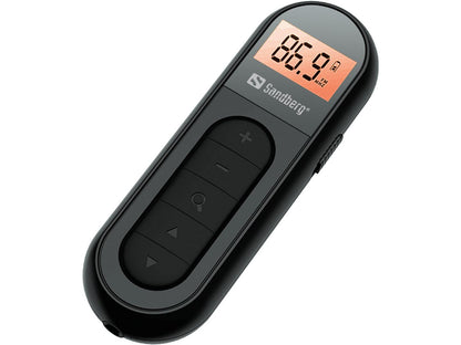 Sandberg 421-01 Pocket Radio – Portable FM Rechargeable Black