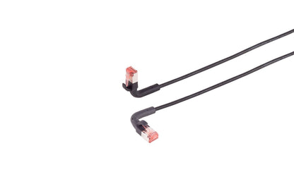 Lanview LV-6AFTP-FLEX-ANG-01B CAT6A U/FTP Networking Cable 1m Black LSZH Bendable Boot