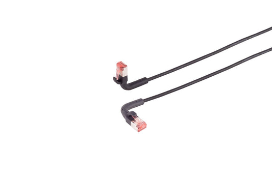 Lanview LV-6AFTP-FLEX-ANG-01B CAT6A U/FTP Networking Cable 1m Black LSZH Bendable Boot