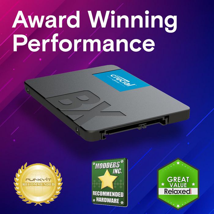 Crucial CT4000BX500SSD1 4TB SSD – 2.5" SATA 3D NAND 540MB/s 6Gb/s