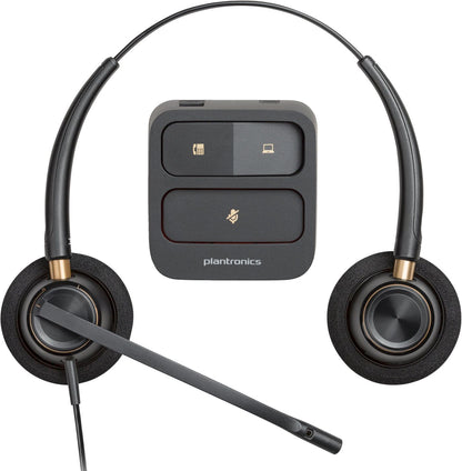 HP 783P7AA Binaural Wired Headset – USB, Black, SoundGuard DIGITAL