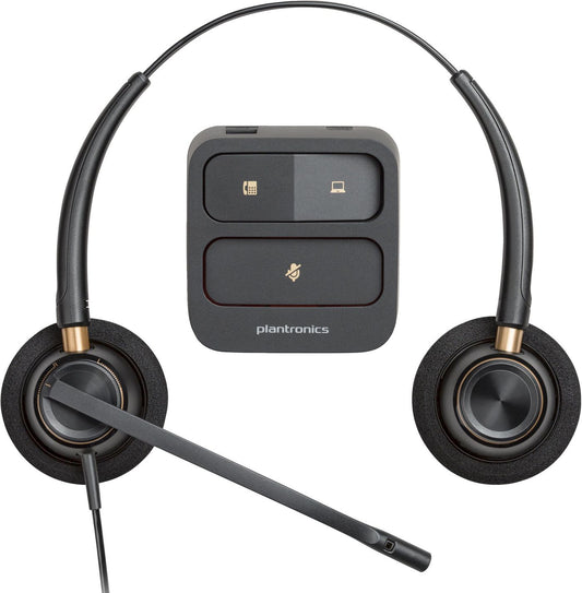 HP 783P7AA Binaural Wired Headset – USB, Black, SoundGuard DIGITAL