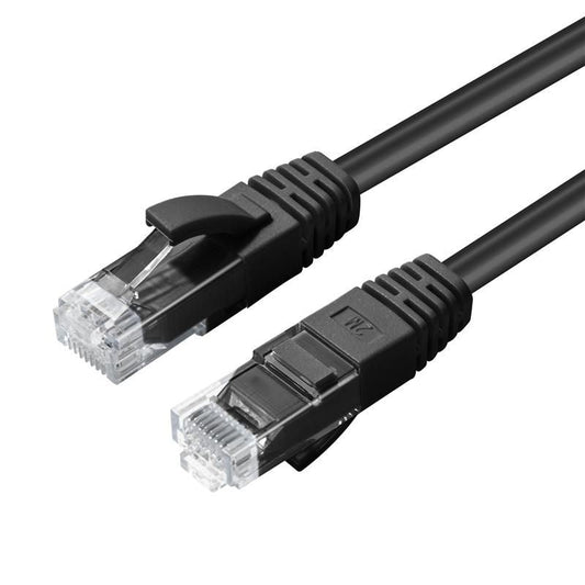 Microconnect Cat6 U/UTP Network Cable 25m – Black, LSZH, RJ-45, High-Speed