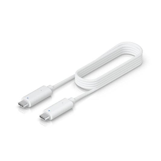 Ubiquiti UACC-AI-THETA-AUDIO-CABLE-1M AI Theta Audio Cable 1m – White Woven Fabric, Male-Male, PVC Jacket