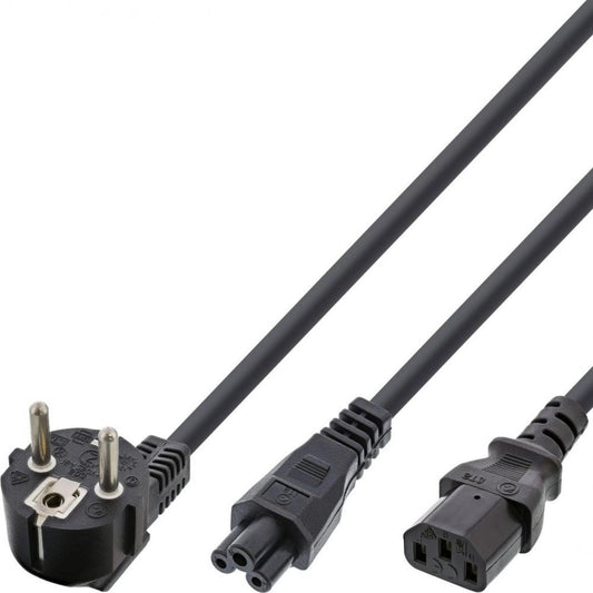MicroConnect PE011418 Power Splitter Cable Schuko to C5 & C13 1.8m