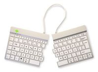 R-Go Tools RGOSBPTWLWH Keyboard – Ergonomic Wireless, White
