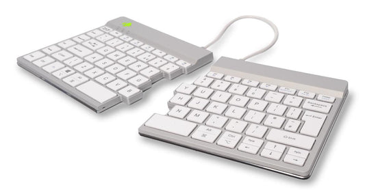R-Go Tools RGOSBUKWLWH Wireless Ergonomic Keyboard – White