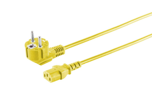 MicroConnect MC-SCHUANGC13180Y Yellow Power Cable 1.8m 10A 250V H05VV-F3G