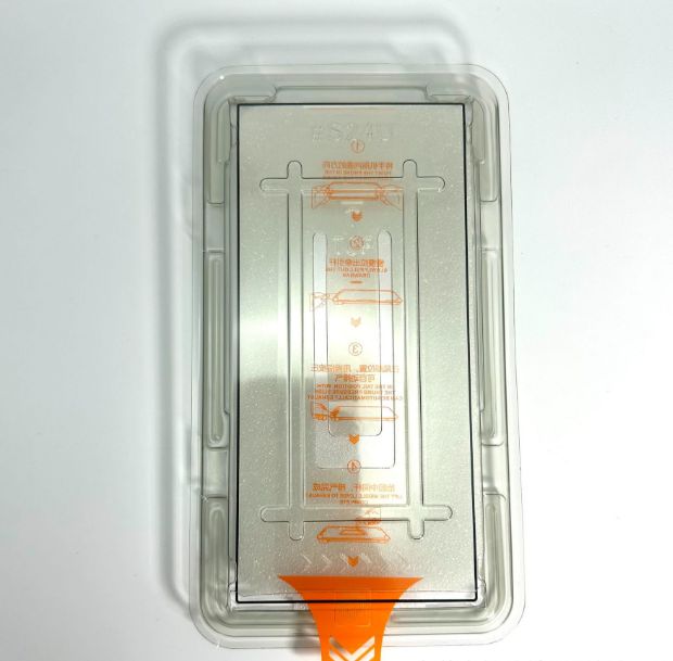 eSTUFF ES560405-50BULK Screen Protector – Tempered Glass, Easy Install Frame