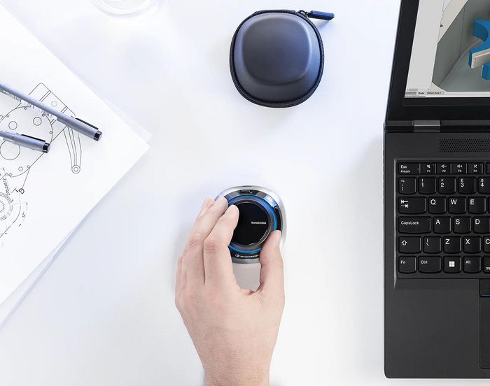 3Dconnexion 3DX-700115 SpaceMouse Wireless – Bluetooth 6DoF 2-Button 2.4GHz