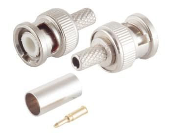 MicroConnect BNC59M Coaxial Connector – BNC Stainless Steel 1pc