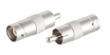 Microconnect BNC to RCA Adapter – Gold Plated, Silver, Male to Female