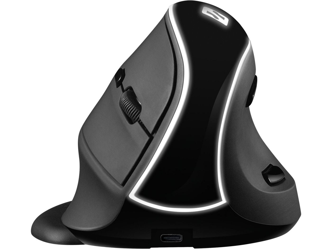 Sandberg 630-13 Wireless Vertical Mouse Pro – Ergonomic RF Optical 1600 DPI