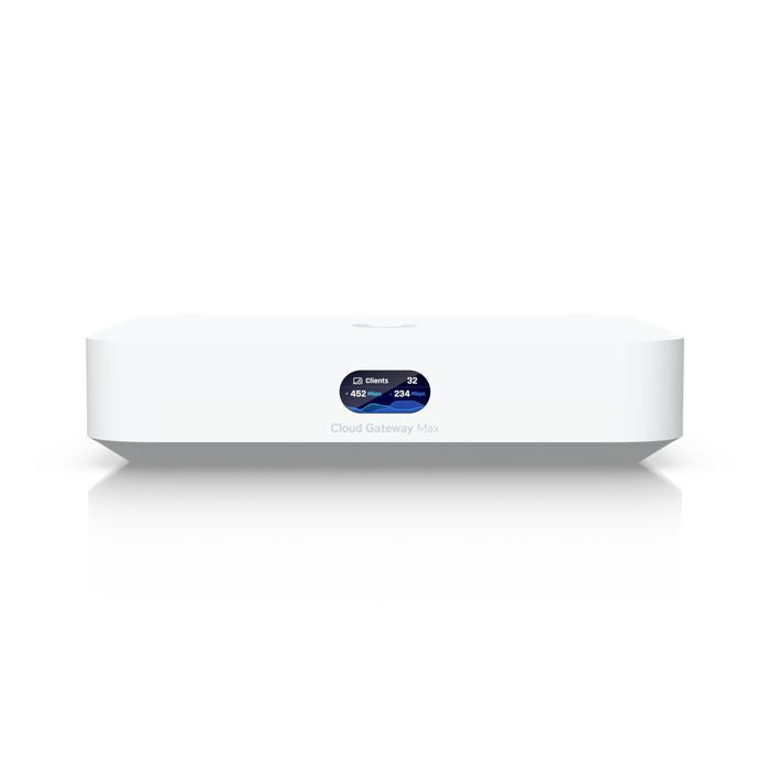 Ubiquiti UCG-MAX Cloud Gateway – 2.5G, 512GB SSD, 2.3Gbps, 4-Port