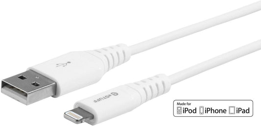 eSTUFF ES601004-BULK MFI Certified Lightning Cable 0.15m – USB-A to Lightning, White