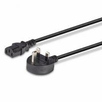 Lindy 30437 10m UK 3 Pin Plug to IEC C13 Power Cable – Black, 5A, CE Certified
