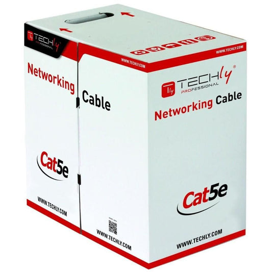 Techly ITP8-FLU-0305 Cat5e U/UTP Network Cable 305m Grey PVC