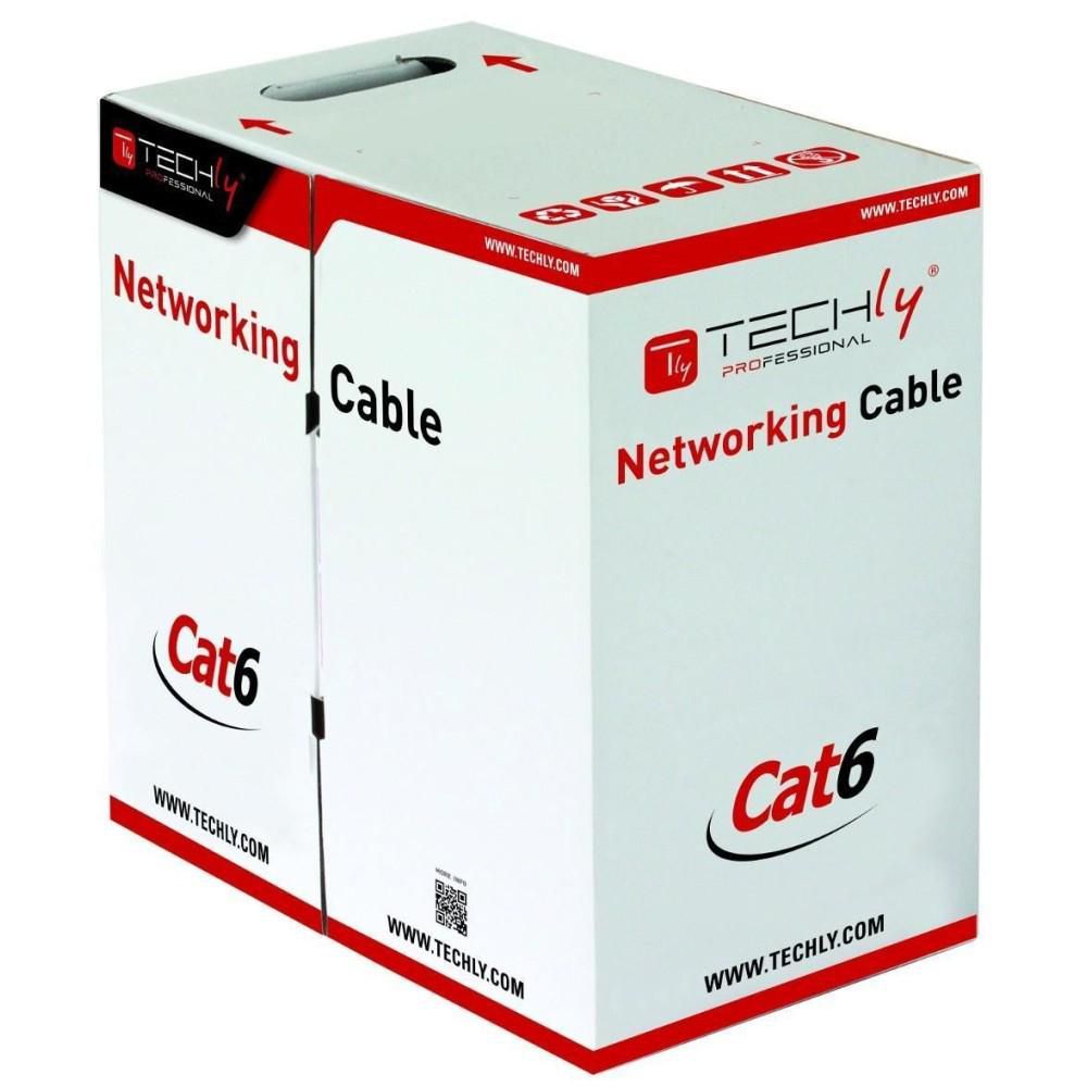 Techly ITP-C6F-FL Cat6 F/UTP Networking Cable – 305m Grey Copper Stranded PVC Jacket