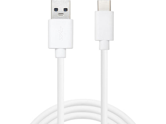 Sandberg 136-14 USB-C 3.1 to USB-A 3.0 Cable, 2m White Male/Male RoHS Certified