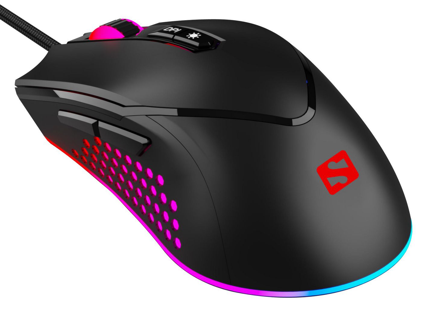 Sandberg 640-20 Azazinator Mouse – Gaming USB 6400 DPI 7-Button RGB
