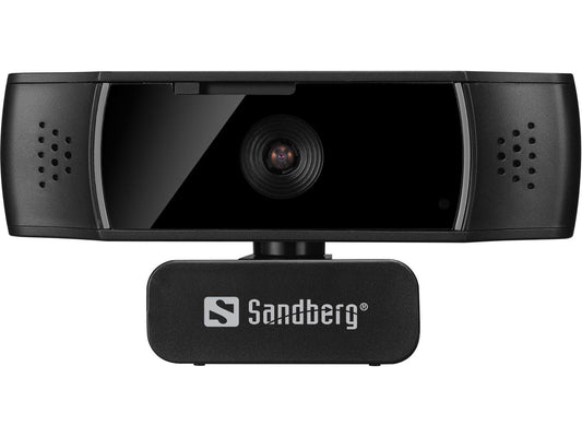 Sandberg 134-38 USB Webcam Autofocus DualMic Full HD 1080P Privacy Shutter