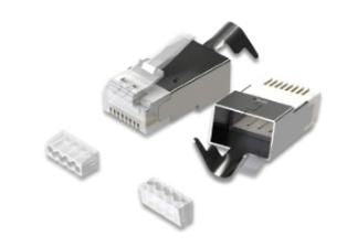 MicroConnect CON81FTP RJ45 Plug Cat8.1 FTP AWG 23/1 to 22/1 50pcs