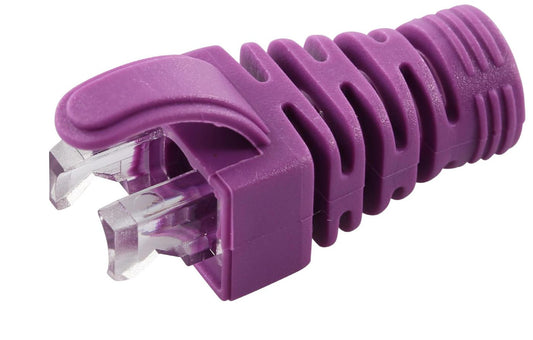 MicroConnect CONB65V Strain Relief Boot 6.5mm Violet – Pack of 100