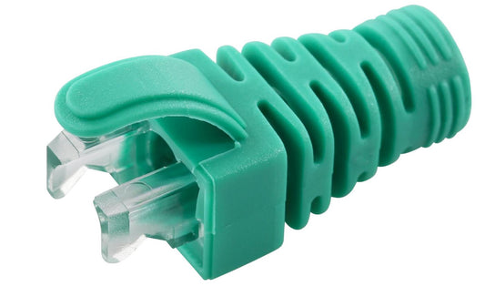 MicroConnect CONB65G Strain Relief Boot – Green 6.5mm (Pack of 100) | Cable Protection