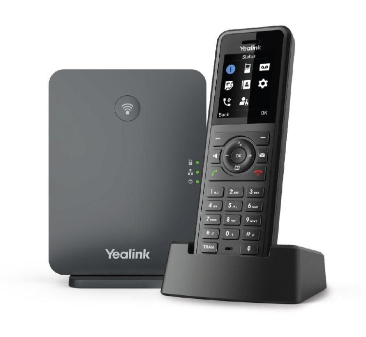 Yealink 1302027 W77P IP Phone – Wireless Handset, Black, Rugged, TFT Display