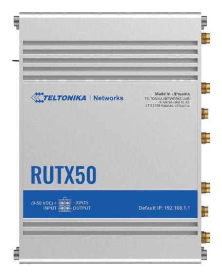 Teltonika Networks RUTX50000100 Industrial 5G Router – Dual SIM, Wi-Fi, 5x Gigabit