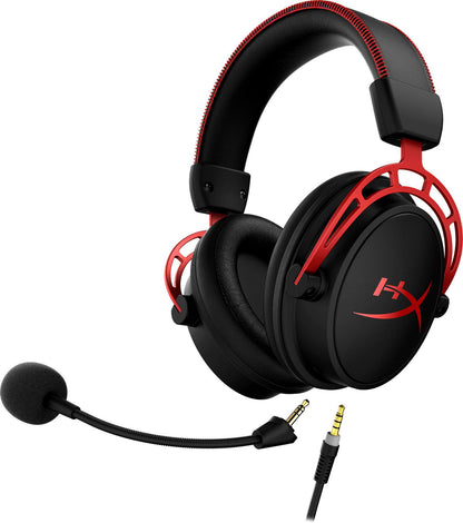 HP 4P5L1AM#ABB HyperX Cloud Alpha Gaming Headset – Binaural, Black-Red