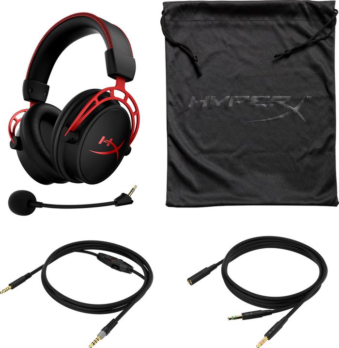 HP 4P5L1AM#ABB HyperX Cloud Alpha Gaming Headset – Binaural, Black-Red