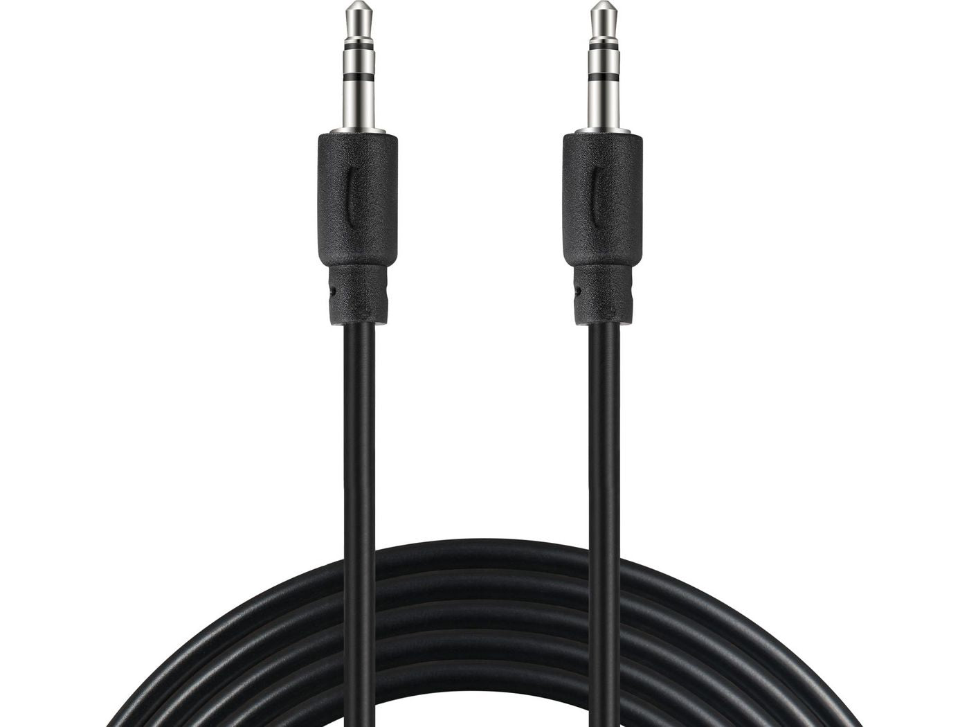 Sandberg 501-24 MiniJack Cable M-M 2m – 3.5mm TRS Male to Male, Black, RoHS Certified