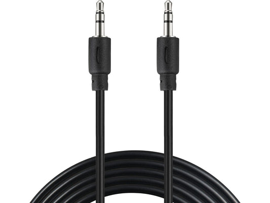 Sandberg 501-24 MiniJack Cable M-M 2m – 3.5mm TRS Male to Male, Black, RoHS Certified