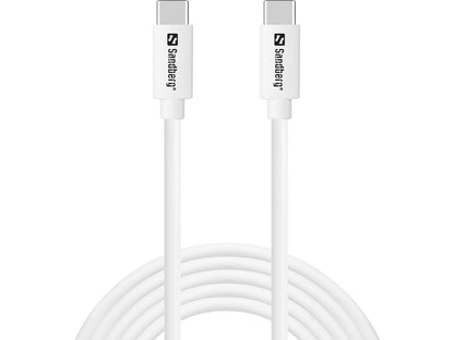 Sandberg 336-53 USB-C to USB-C 65W Fast Charging Cable – 2m White